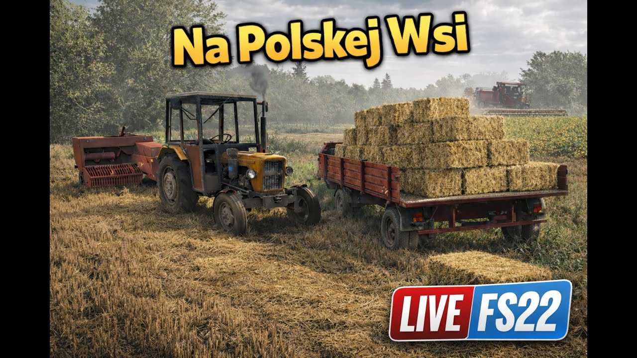 🔴LIVE🔴GRAMY NA WRZOSACH😎FS22🔥OGARNIANIE SERI🤪NA POLSKIEJ WSI😀
