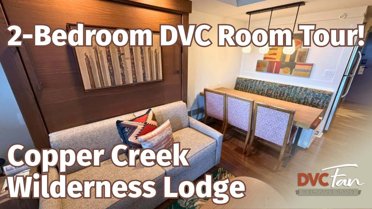 Inside a Copper Creek 2‑Bedroom Lock‑Off DVC Room | Disney's Wilderness Lodge