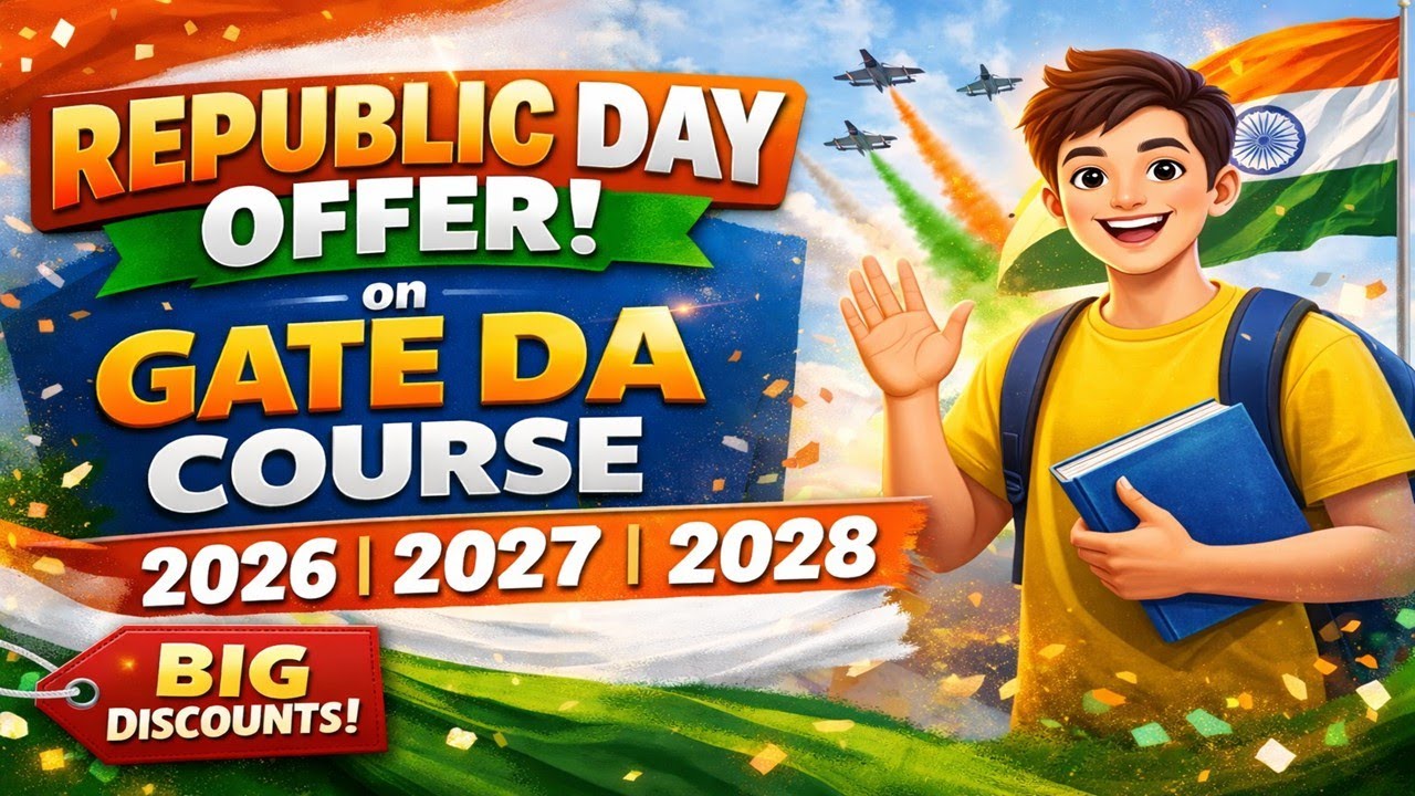 GATE DA Course and Test Series 2026/2027/2028 | GATE Data Science and AI Offer | Big Discount