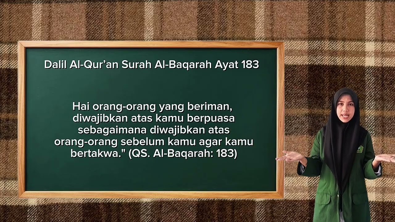 Tugas MK Media Pembelajaran Materi Puasa Ramadan Disusun menggunakan media Visual