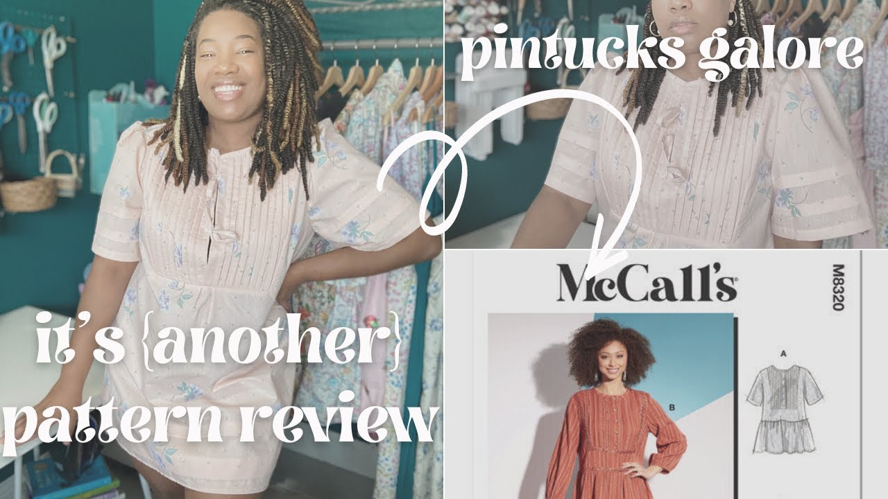 mccall's m8320 pattern review -  pintucks galore, an in-depth look at this 