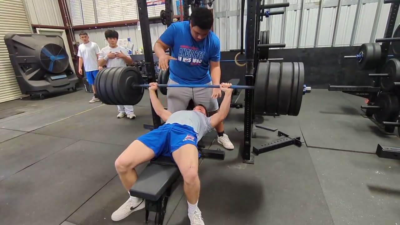 15 Years Old. 175 lbs. 355 lb BENCH PRESS.
