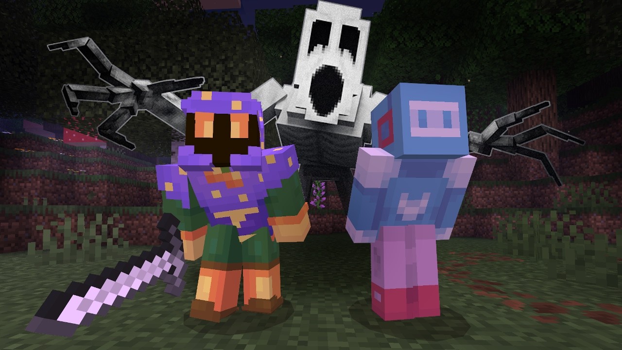 We played Minecraft Bedrock's SCARIEST Horror Addon (ft. @maxzemillian)