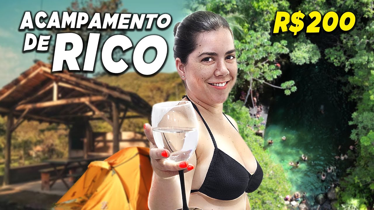 FUI NO CAMPING MAIS CARO DO BRASIL | CASCATA ENCANTADA