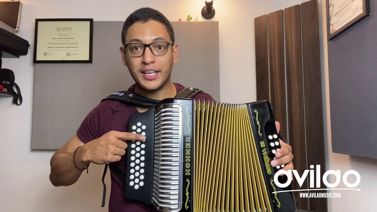 Acordeón vallenato CLASE # 1 para Principiantes