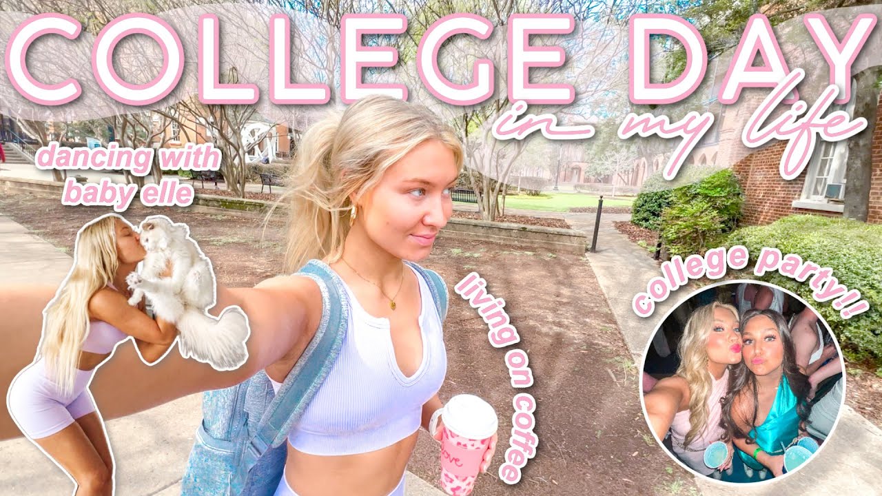 College Day In My Life!! | Date Party, Grocery Haul, Making a Toga | The University of Alabama