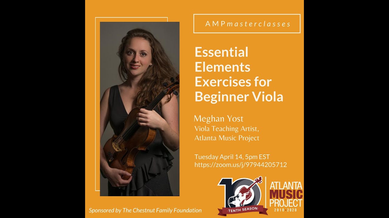 AMPmasterclasses - Exercises for Beginner Viola with Meghan Yost