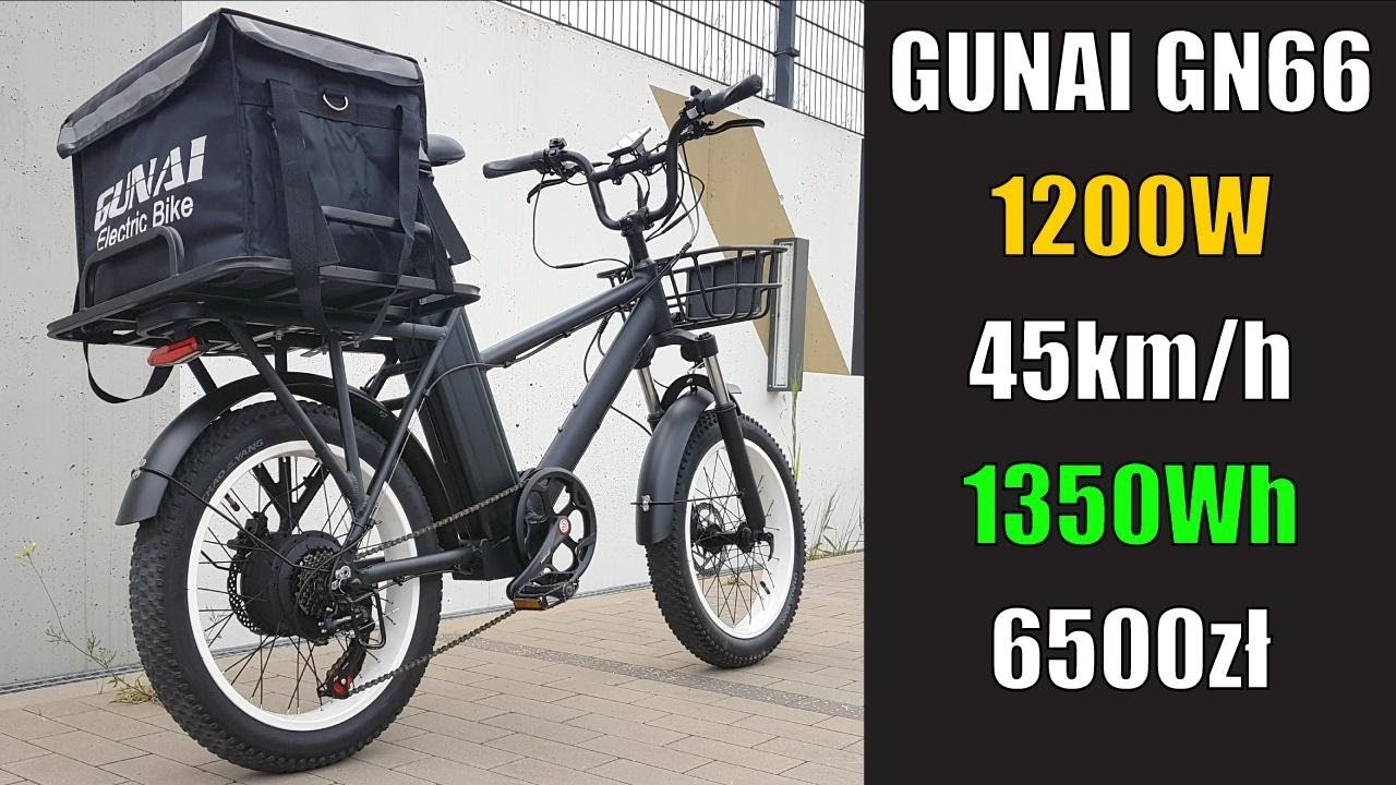1200W na dostawę jedzenia - GUNAI GN66 z wielkim zasięgiem 🔋!