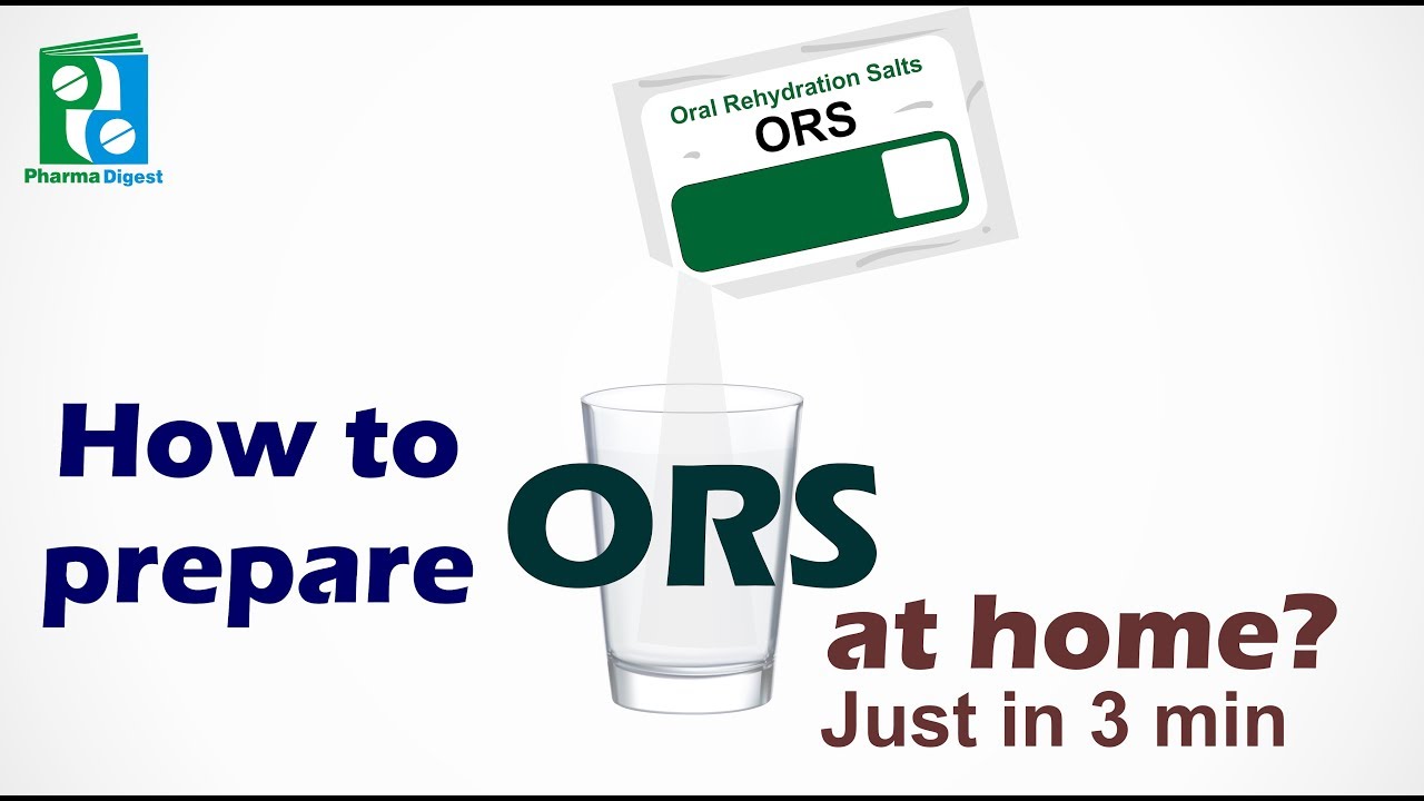 How to prepare Oral Rehydration Solution (ORS) at home ? Just in 3 Min