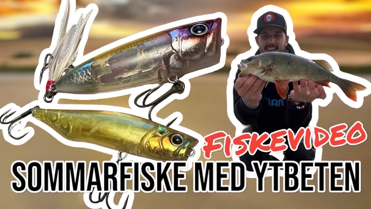(FISKEVIDEO) YTBETEN till ABBORRFISKE- SÅ använder jag POPPERS & andra beten