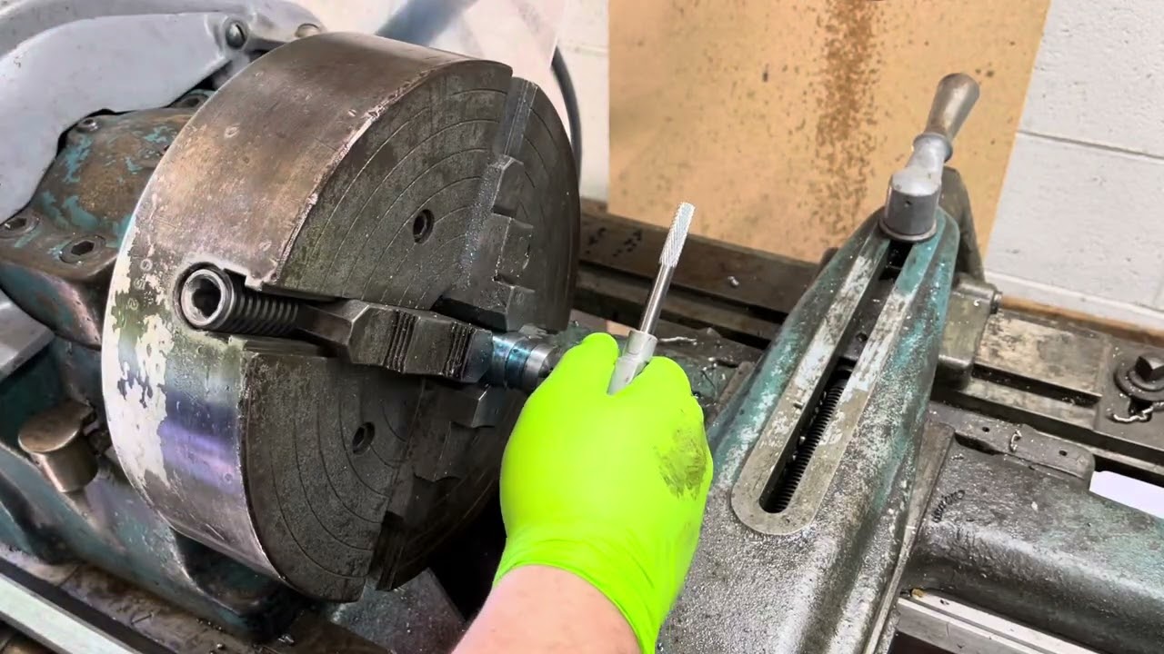Drilling and tapping two little holes, 1/4-20. 