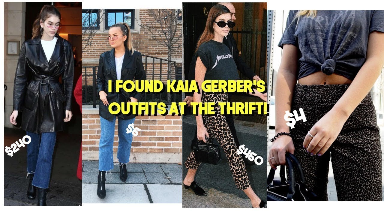 THRIFTED Model Off Duty Outfits: Kaia Gerber ☆