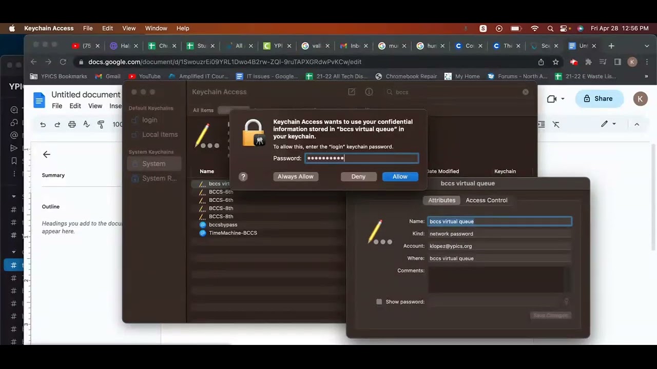 YPICS Tech in 90 - Hold for Authentication, Troubleshooting through Keychain