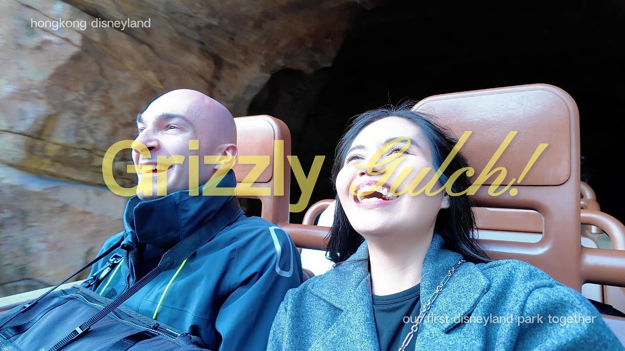our first theme park together, grizzly gulch in hongkong disneyland, our inner child won today