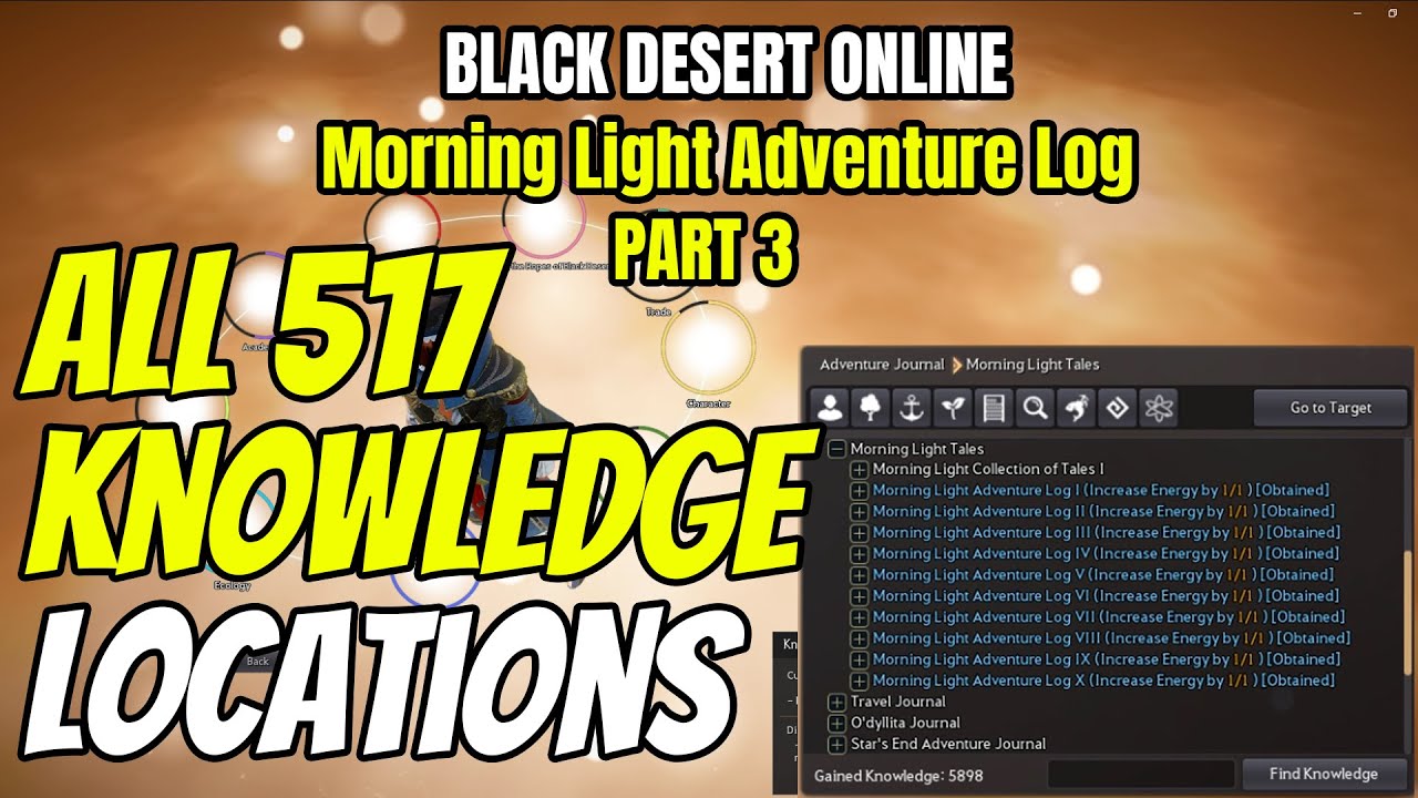 Black Desert Online: Morning Light Adventure Log Guide - Part 3