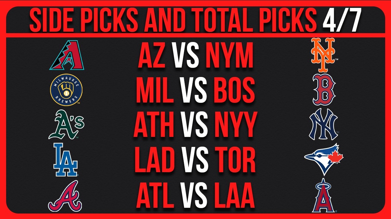 MLB Picks Today Tuesday 4/7/26 | MLB Picks & Predictions Today Tuesday 4/7/26