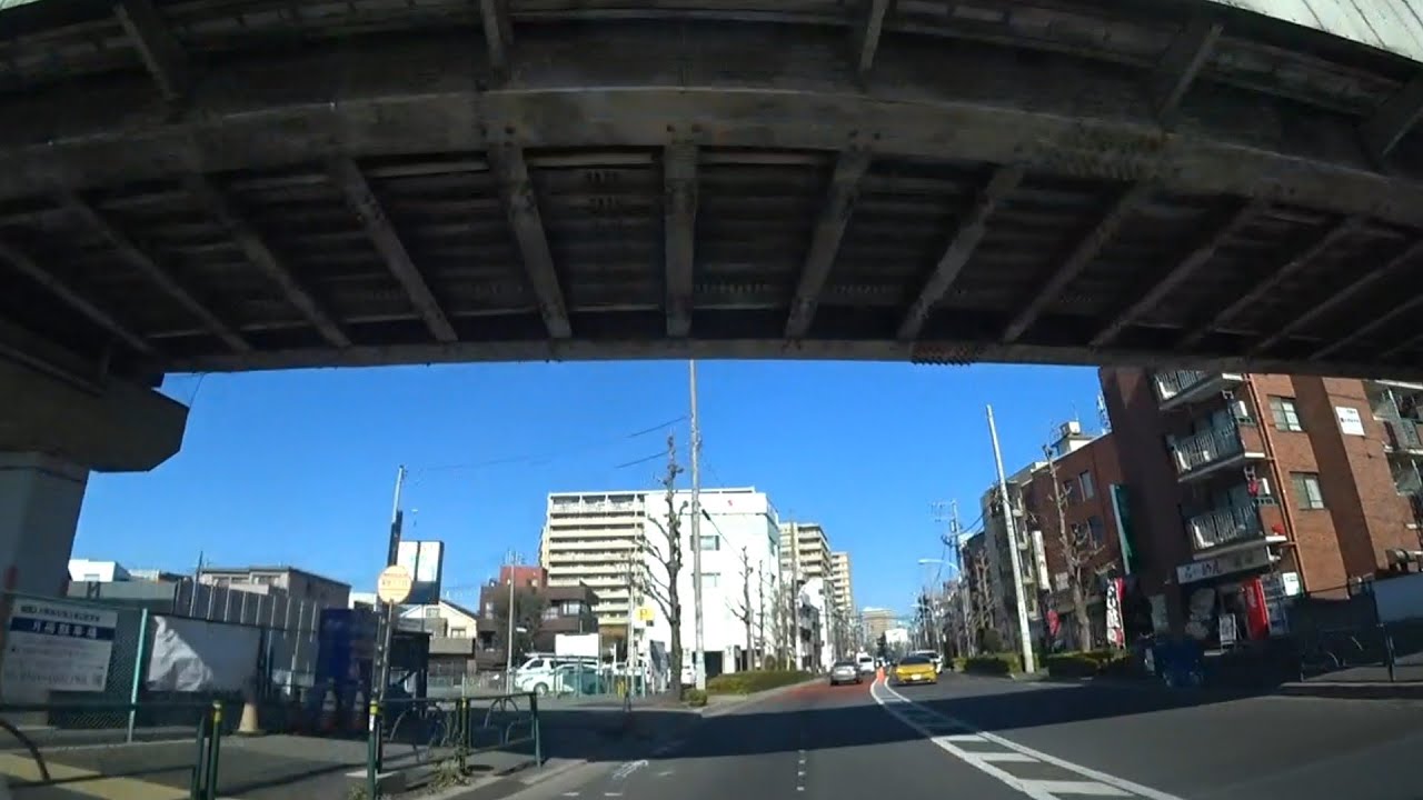 【足立区マニアック】中央本町一丁目にある足立区役所から日光街道→環七通り→尾竹橋通り→環七北通り→七曲がり経由で西新井四丁目にあるウエルシア足立西新井店までドライブ🚗💨
