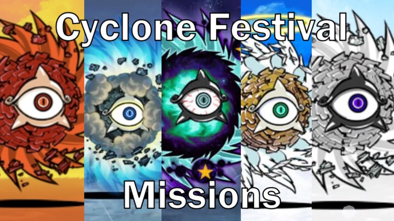 The Battle Cats | All Cyclones Festival Missions (12.4)