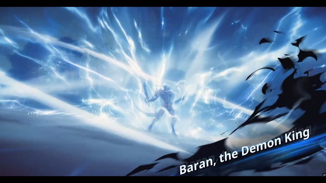 Lv.97 Baran, the Monarch of White Flames Boss Fight (WOBL Hard mode) [Solo leveling:Arise]