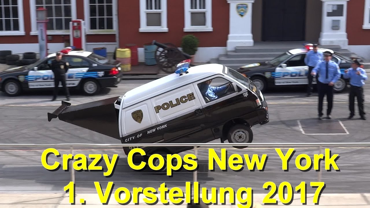 Movie Park Germany Crazy Cops New York 2017 - The Action Stunt Show - Saison Start 31.03.2017