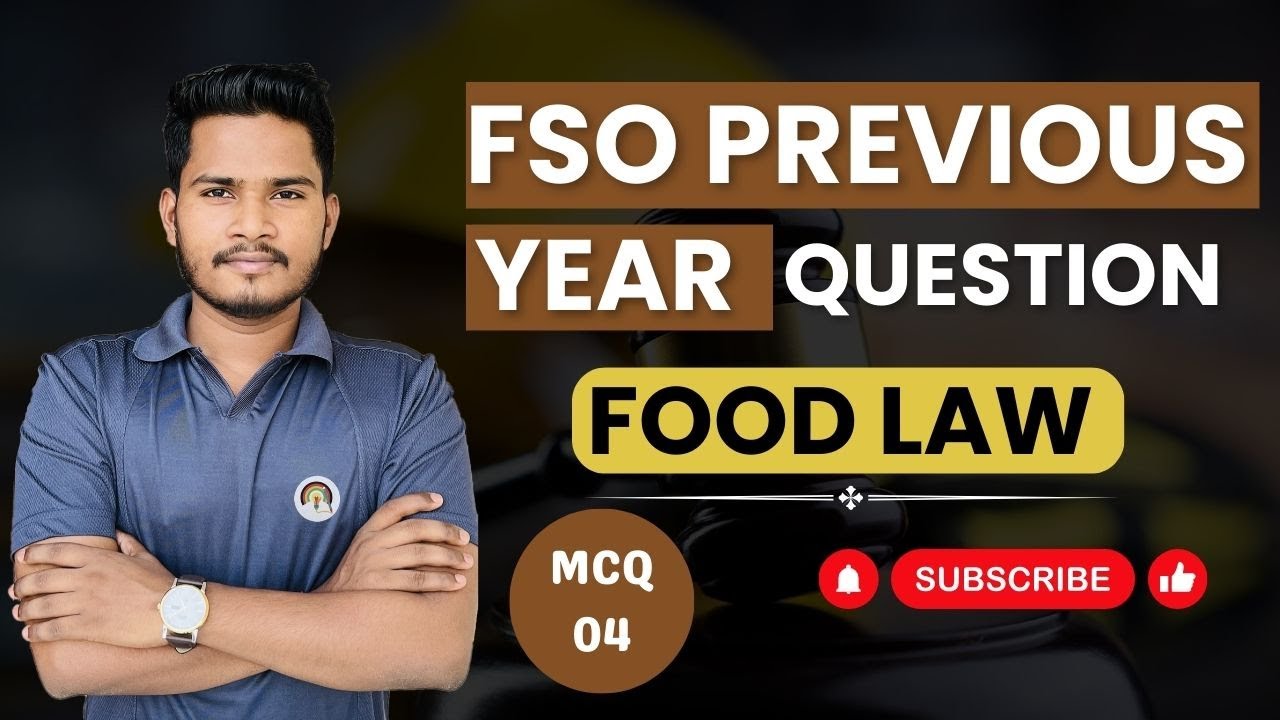 CFSO & FSO MCQ No. 04 |Food Law MCQ PYQ | FSSAI CFSO PYQ @SwaEducation