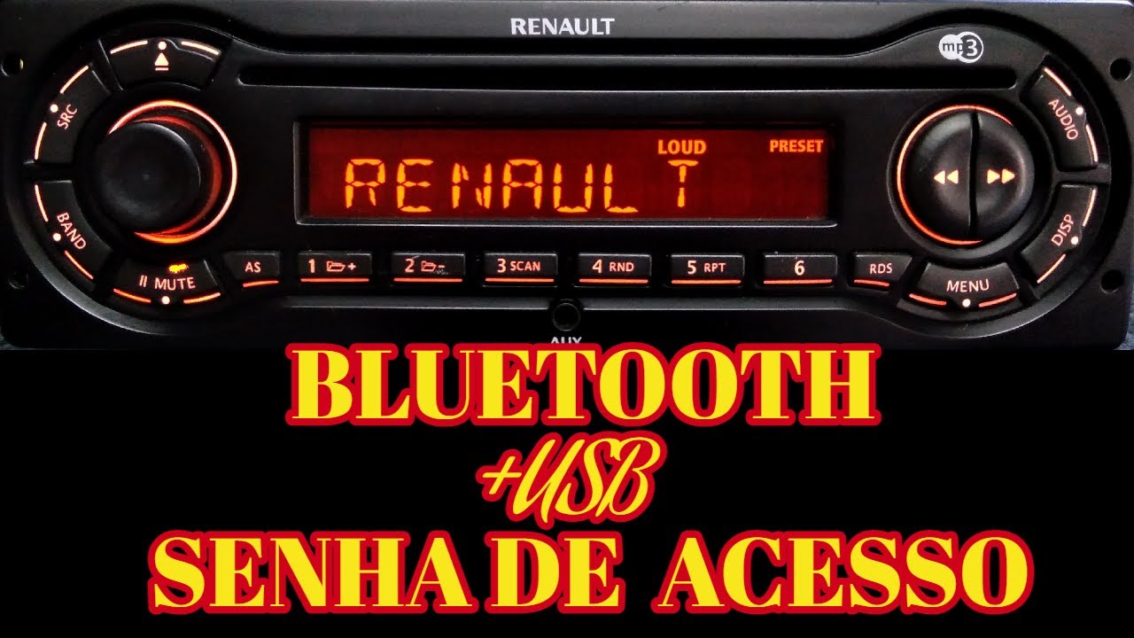 👉 #som  de carro Radio Original #renault  Kangoo Sandero Logan CD5408 Senha + Aux. Bluetooth Usb