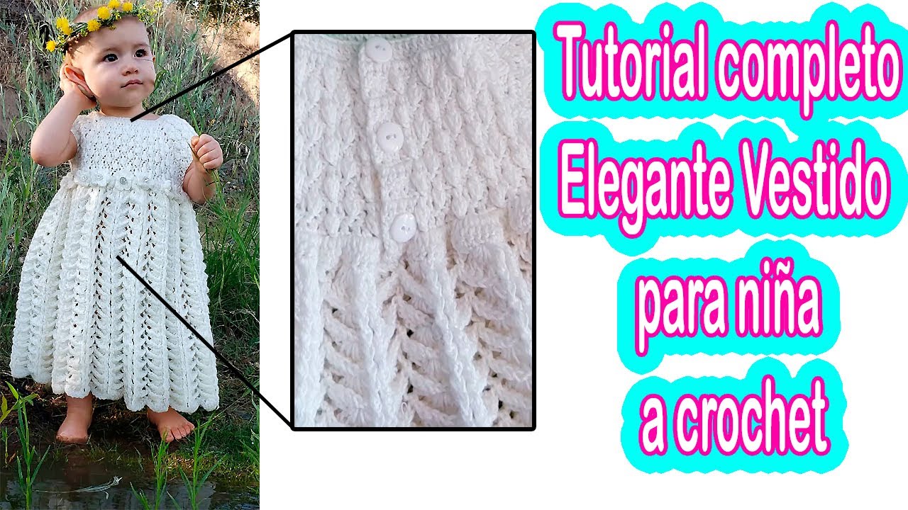 TEJIDO FACIL Y RAPIDO BATA ROPON o VESTIDO en punto cascada en doble Relieve - TODAS LAS TALLAS