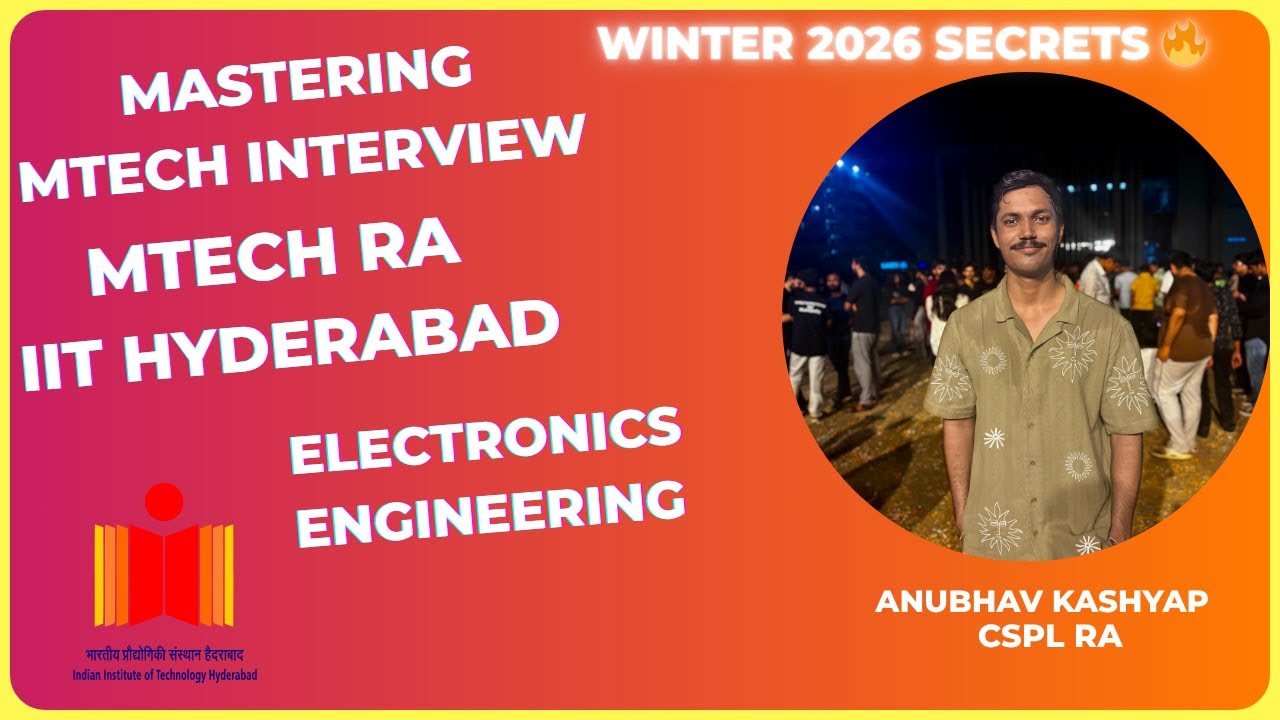🔥How I MASTERED the IIT MTech RA Interview | Winter 2026 Admission Secrets Revealed!🔥