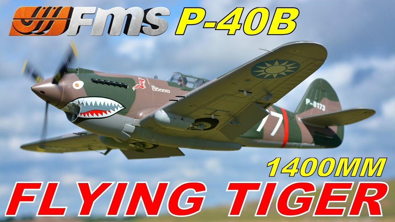 FMS P 40B Warhawk Flying Tiger  1400mm Unboxing