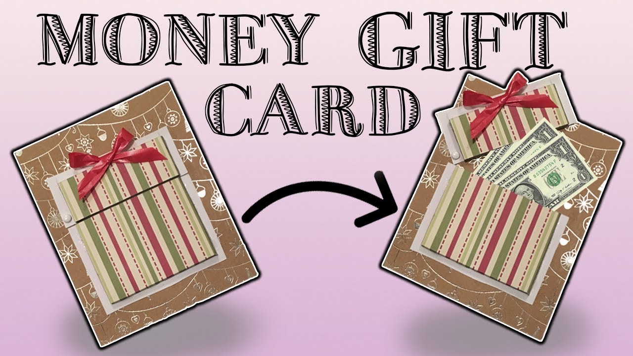 Money Gift Card - w/ stencil - 2 EASY ways DIY