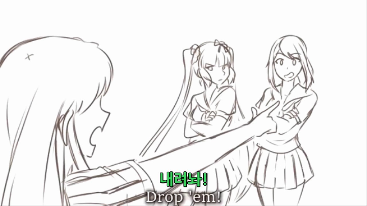 [얀데레 시뮬레이션 번역] 오사나 나지미vs아야노 아이시 랩배틀