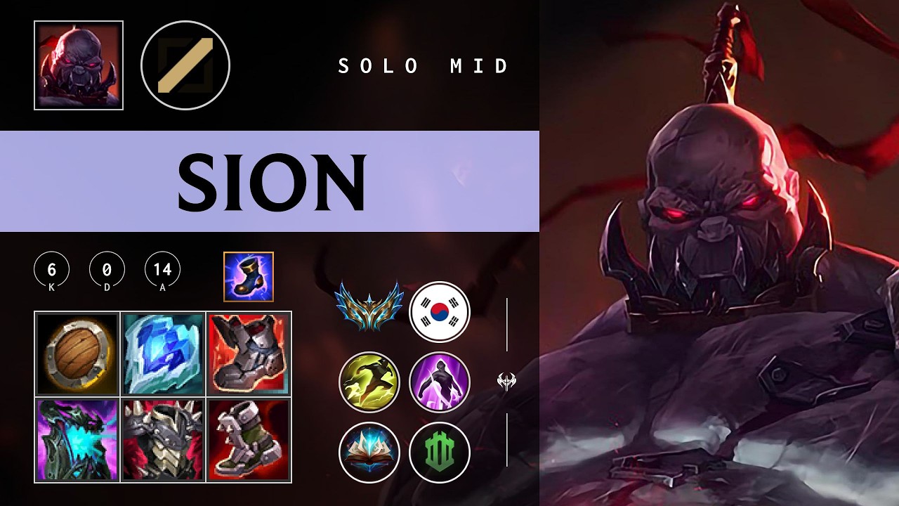 Sion Mid vs Yasuo - KR Challenger Patch 26.03