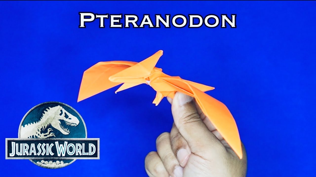 How to make origami dinosaur Pteranodon tutorial | Jurassic World