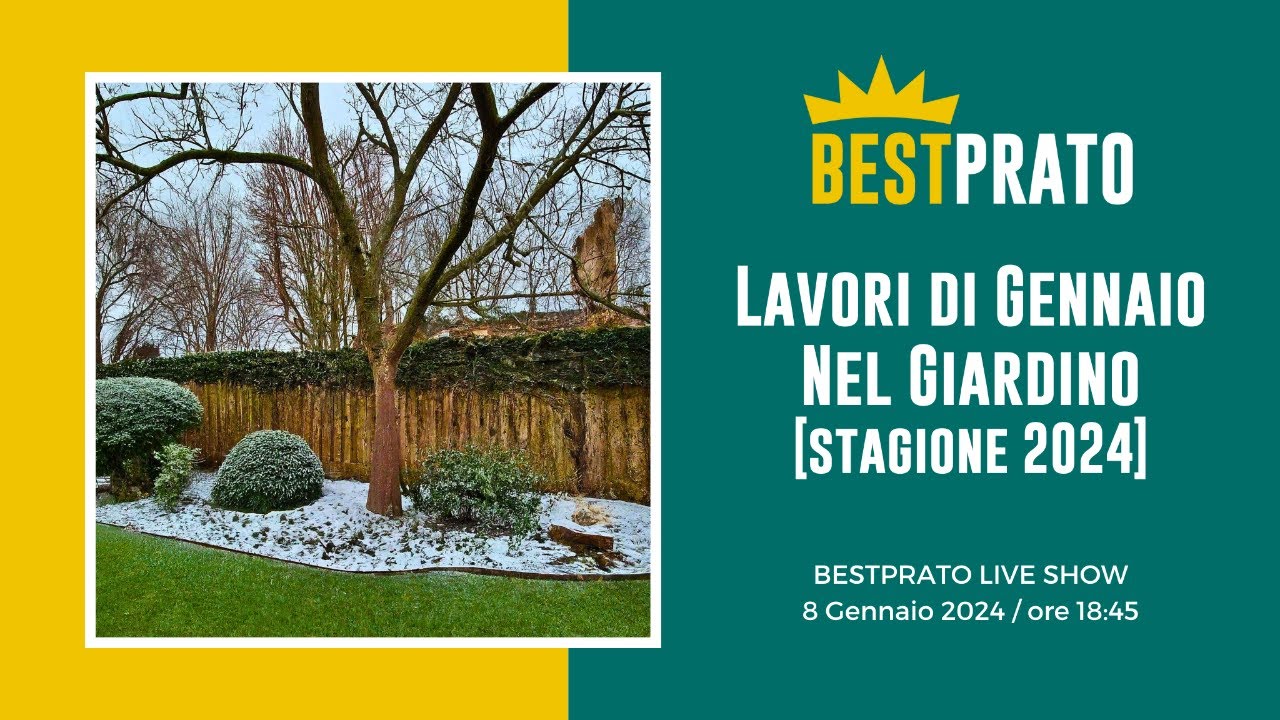 LAVORI DI GENNAIO NEL GIARDINO - STAGIONE 2024