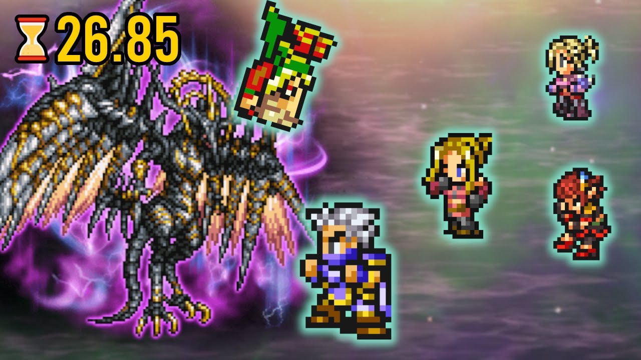 【FFRK】【覇者】軍神バハムート零式 30秒切り 魔法有効 毒弱点 M神なし | [Conqueror] Bahamut ZERO MAG Bio Weak No MASB 26.85