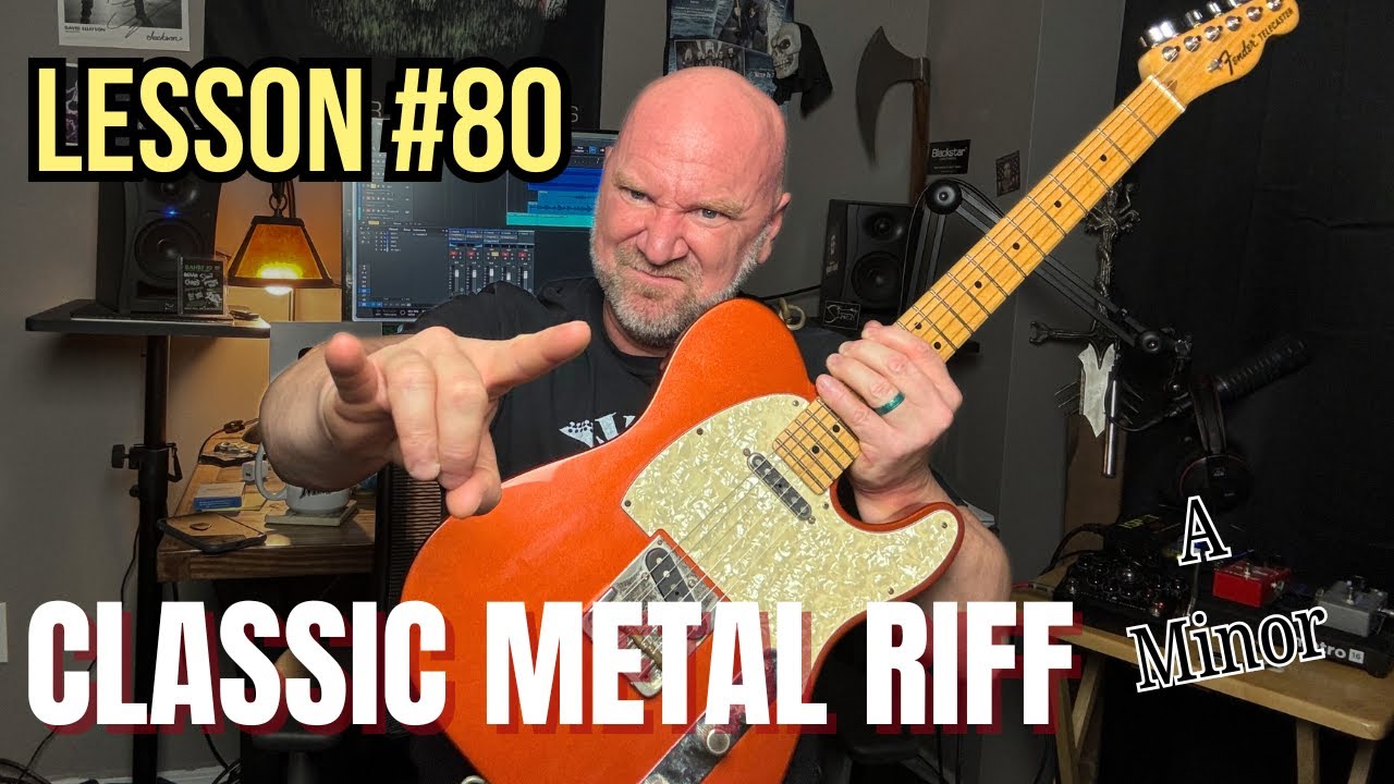 Classic Metal Riff in A Minor (JSGA Lesson 80)