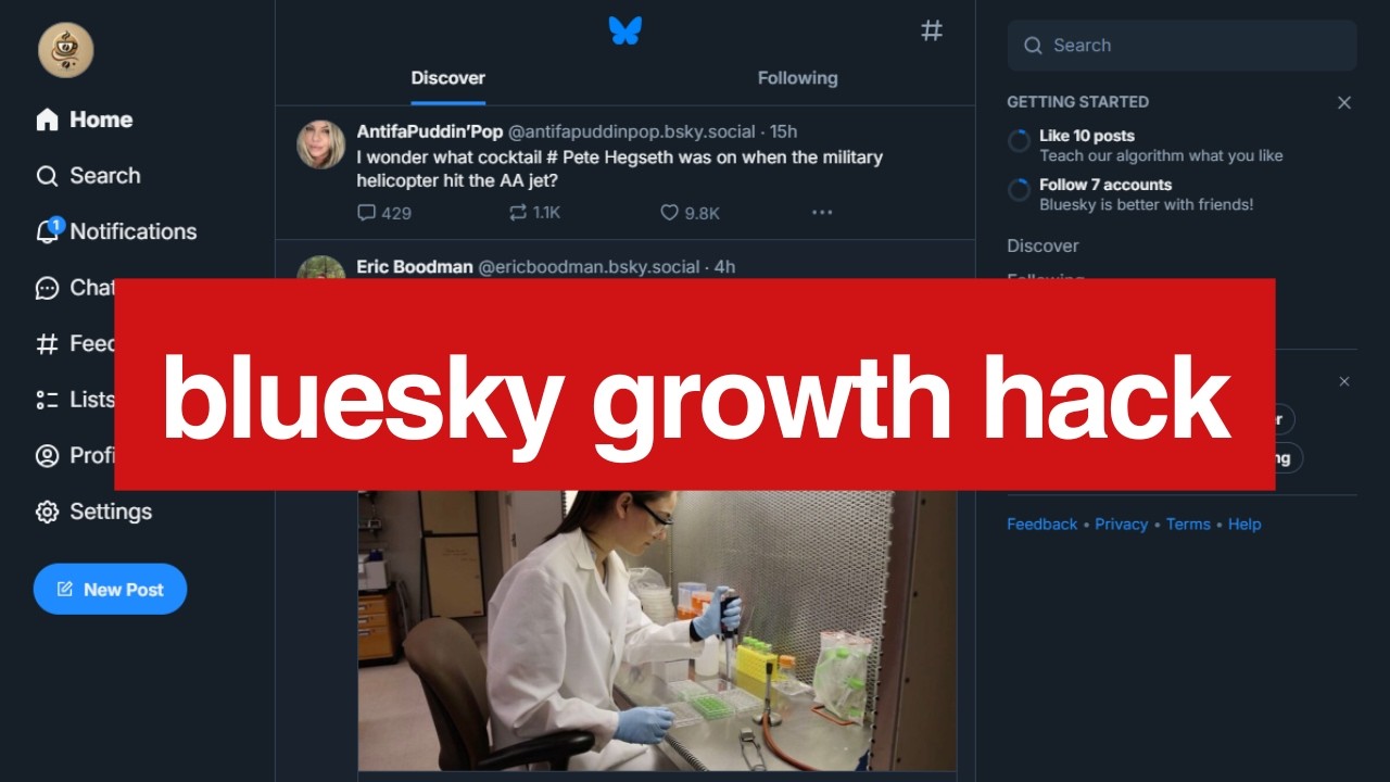 How to grow your BLUESKY following using AI and Automation in 2025