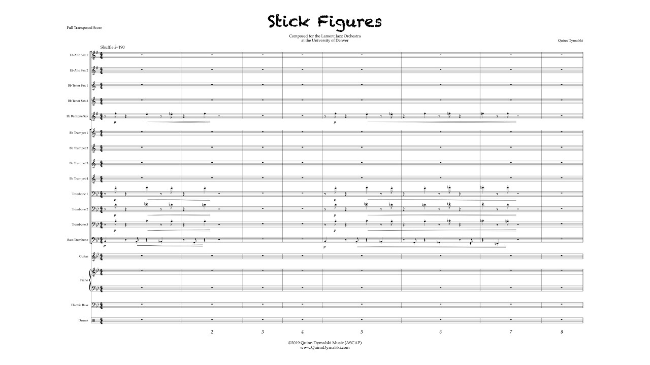 Stick Figures - Big Band (Video Score)