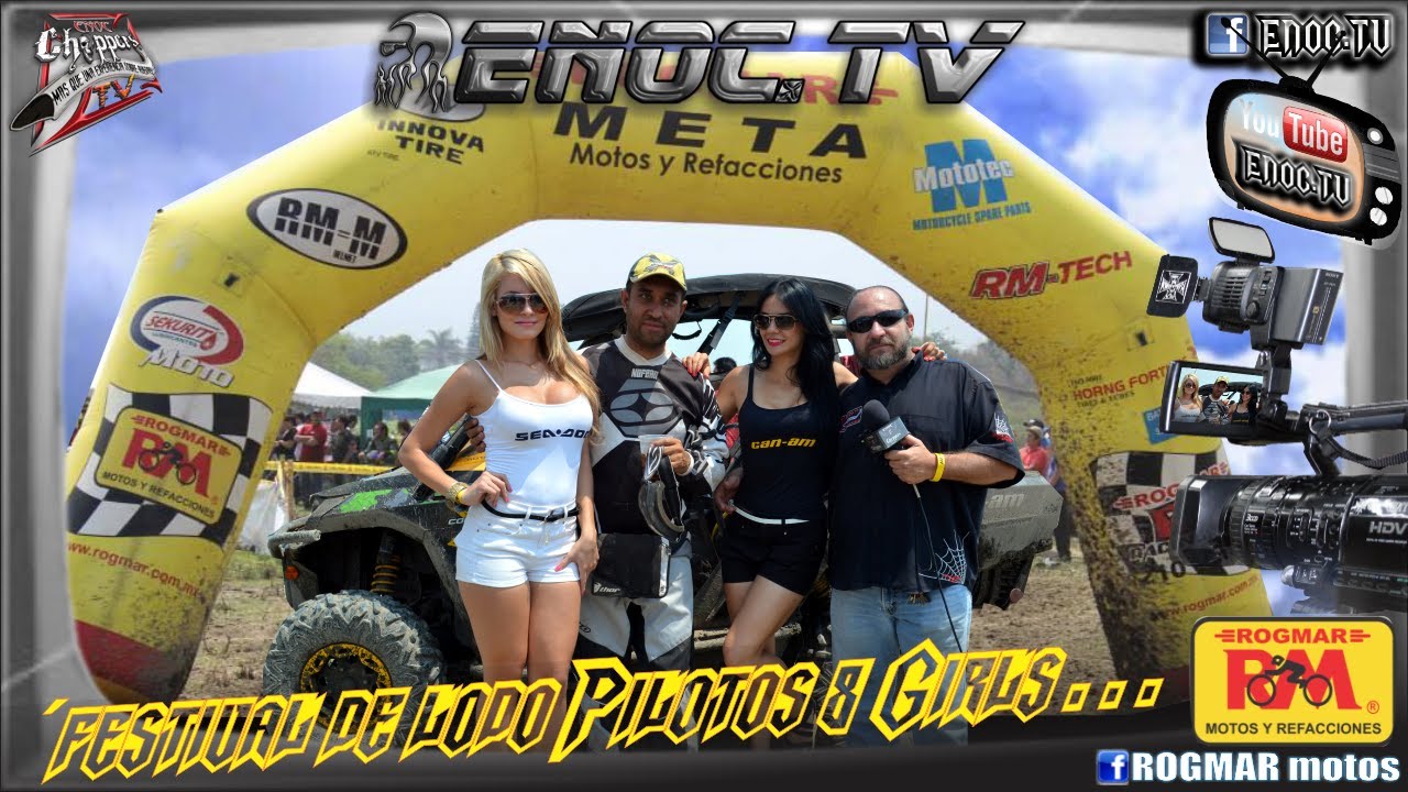 Festival de Lodo Chapala 2013 Pilotos y las Can-Am Girls por ENOC.TV
