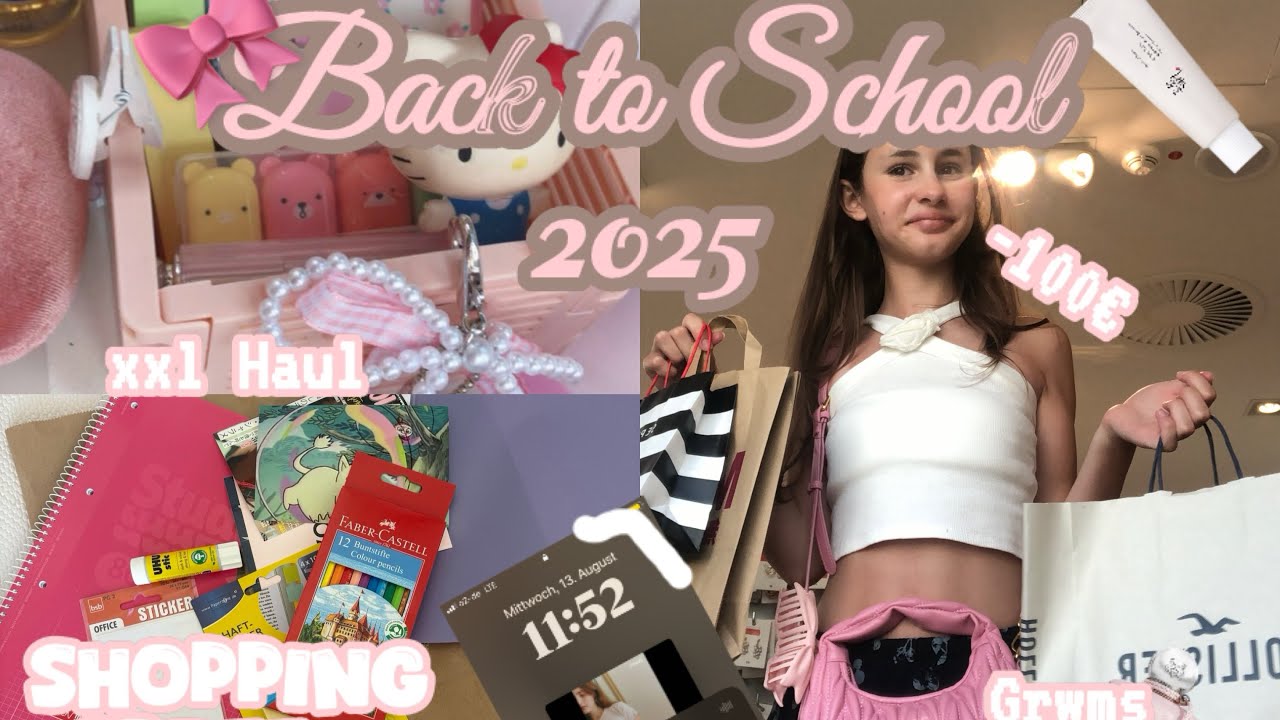 Back to School SHOPPING Spree🎀📚:Schulmaterial,GRWM,Beauty Haul,Klamotten anprobieren