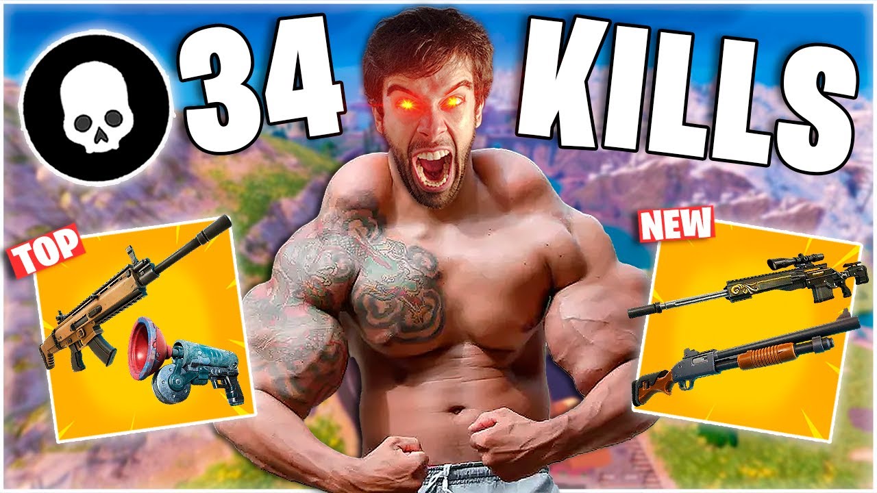FAST ASMR MOUTH SOUNDS FORTNITE SOLO VS SQUAD (34 KILLS WIN) - ASMR en ESPAÑOL