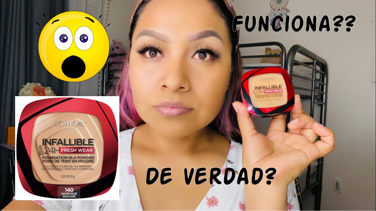 L’OREAL INFALLIBLE FRESH WEAR 24H EN POLVO/ RESEÑA 😳VEAMOS QUE TAL ? 😱😡