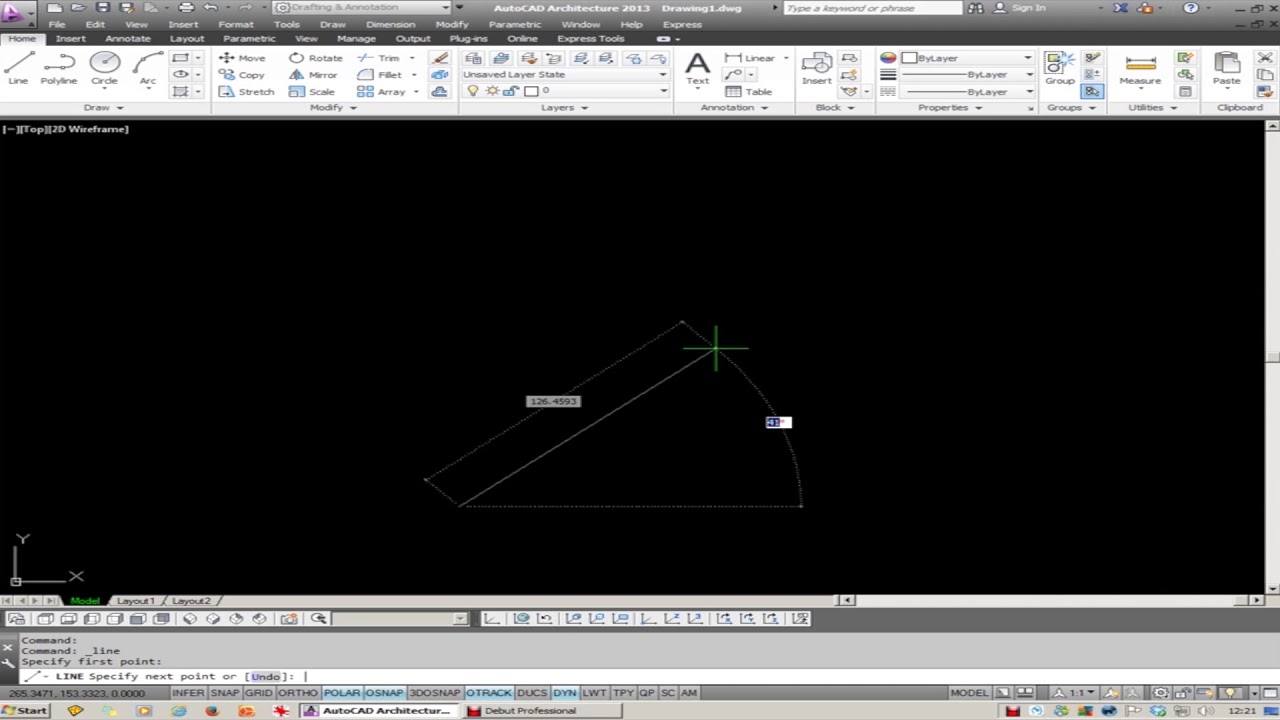 AUTOCAD VIDEO #12 DYNAMIC INPUT, DIRECT DISTANCE & SHORTCUT MENUS