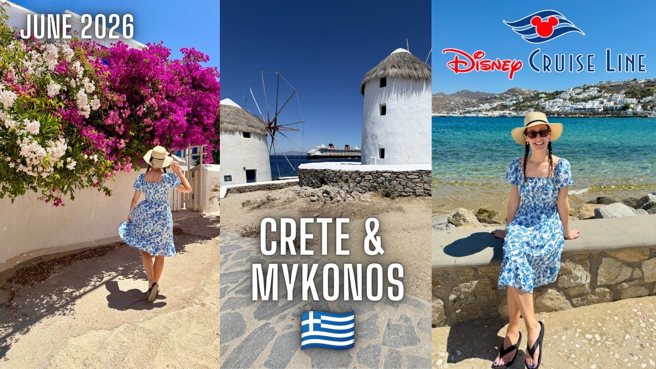 Крит и Миконос 🇬🇷 &mdash; Исследуем самостоятельно без экскурсий! Круиз Disney Dream по Средиземноморью...