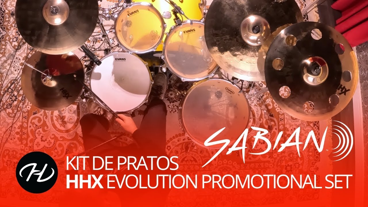 Kit de pratos Sabian HHX Evolution Promotional Set