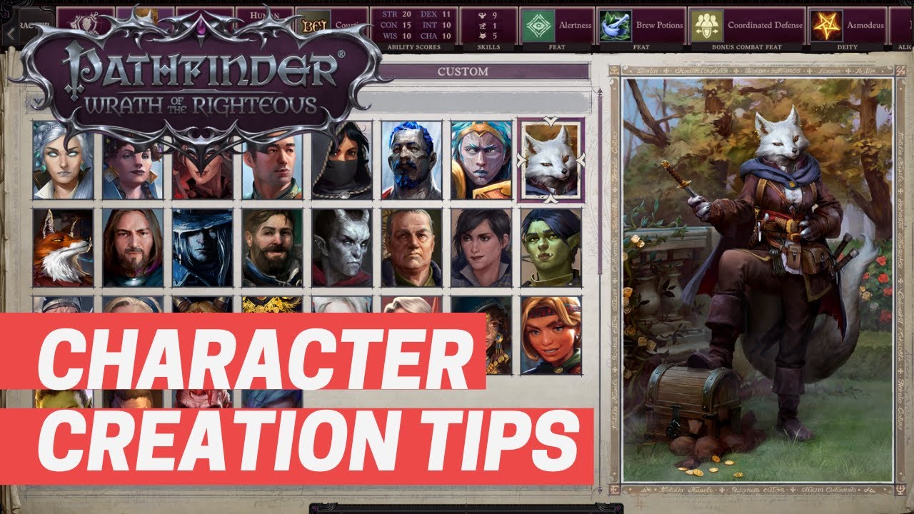Pathfinder Wrath of the Righteous Character Creation Tips | Pathfinder WOTR character creation guide