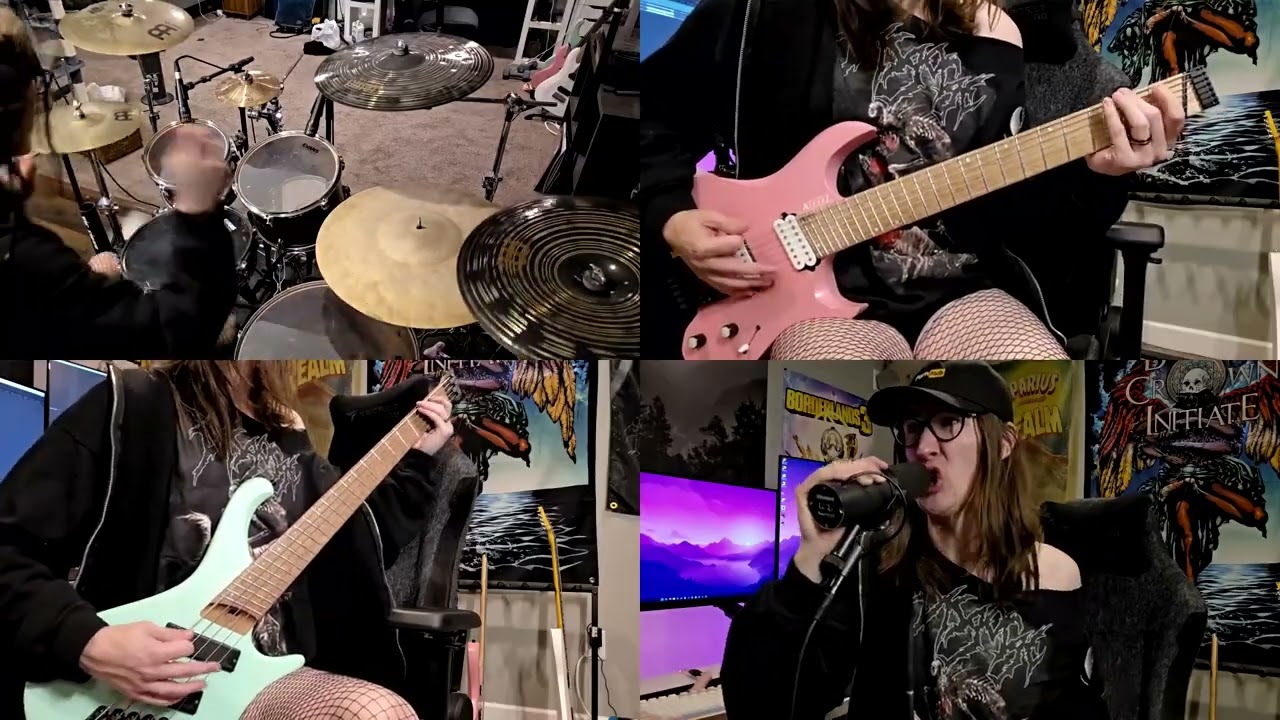 Orbital Gate - Demonstration of Post Apocalyptic Warfare (Guitar/Bass/Drum/Vocal Playthrough)