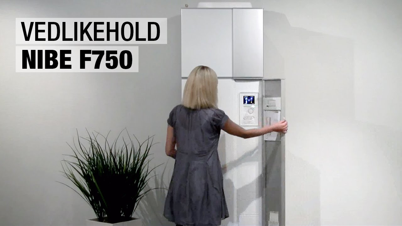 Brukerveiledning NIBE F750 avtrekksvarmepumpe - Vedlikehold