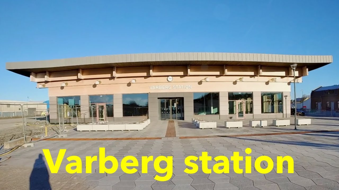 Checking out the new railway station in Varberg, Sweden