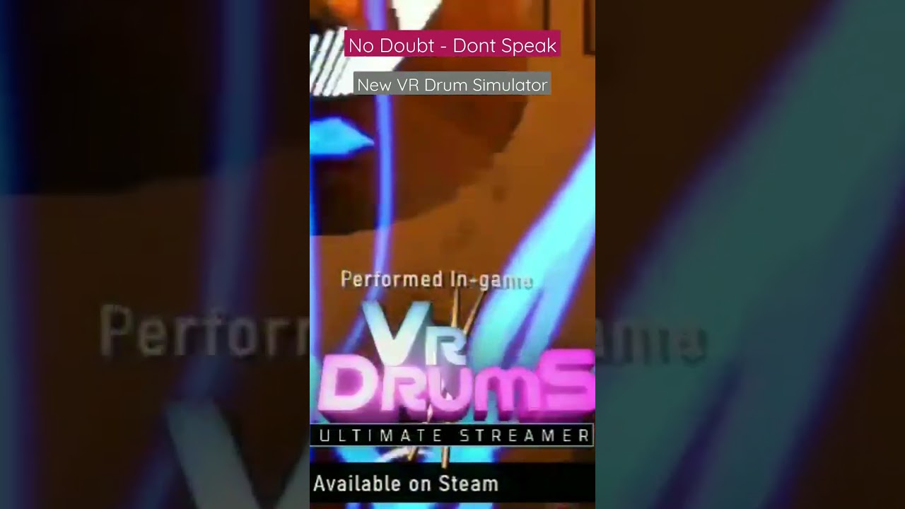 New VR simulator. #vr #drumcover #oculus #drum #steamvr #oculusvr #nodoubt #virtualreality #vrgame